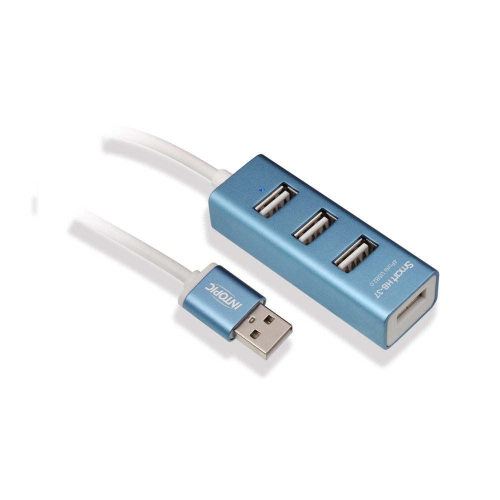 INTOPIC USB2.0鋁合金集線器 HB-37-BL｜家電空調｜特力屋．特力屋線上購物