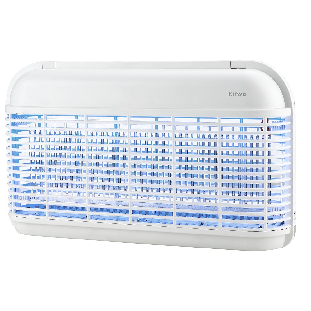 kinyo 12顆LED電擊式捕蚊燈 白色 KL-8121W