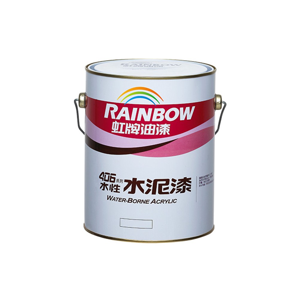 Rainbow_虹牌油漆】406 水性水泥漆有光（1加侖裝）#420-35鐵棕色420-35