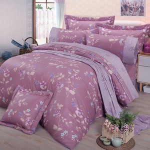 【FITNESS】精梳棉雙人特大七件式床罩組-馬格森特(紫紅)6*7