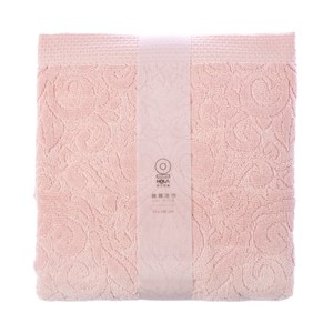 HOLA 葡萄牙純棉浴巾-流蘇粉 70x140cm