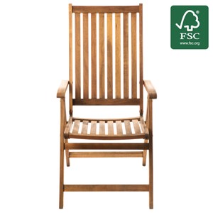 艾倫實木可調背折疊椅 FSC認證 戶外家具