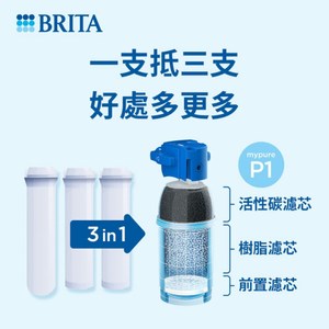 BRITA P1000硬水軟化型濾芯(一入)