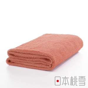 日本桃雪【精梳棉飯店浴巾】粉橘