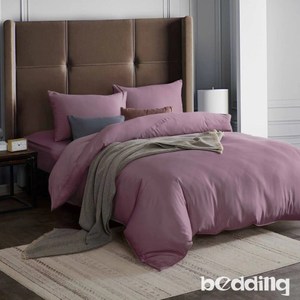 BEDDING-吸濕排汗天絲-加大薄床包兩用被套四件組-丁香紫