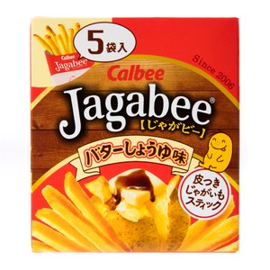 日本 加卡比薯條盒裝 醬油奶油 5袋入 Jagabee Calbee