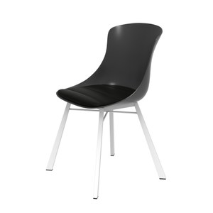 組 - 特力屋萊特 塑鋼椅 金屬一體成型腳架/黑椅背/黑座墊