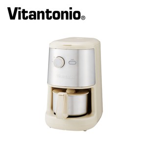 Vitantonio 自動研磨悶蒸咖啡機 奶油白 VCD-200