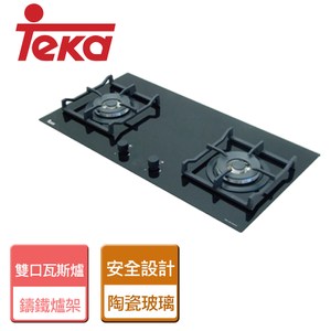 【TEKA】玻璃雙口瓦斯爐-LUX-78-桶裝