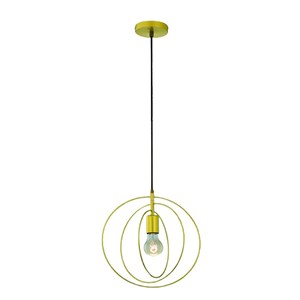 【YPHOME】造型藝術圓圈單吊燈 適合端景 餐廳金色