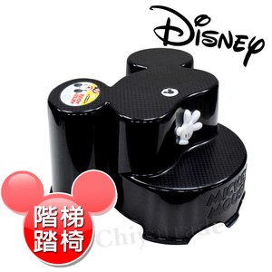 【迪士尼Disney】米奇大頭造型日本製 防滑兒童椅 防滑矮 (全年齡適用)-黑