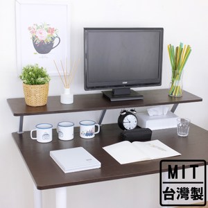 [特價]【頂堅】寬120公分(Z型)桌上型置物架/螢幕架(二色可選)深胡桃木色