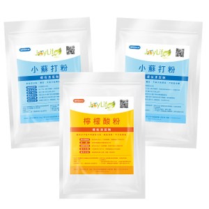 JoyLife嚴選 環保清潔萬用去污強效組(小蘇打粉750gx2+檸檬酸400g
