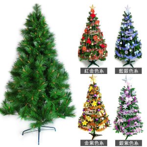 5尺特級綠松針葉聖誕樹(飾品組/不含燈)銀紫色系