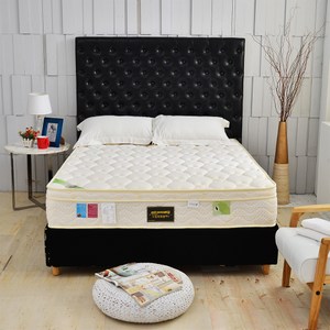 【睡芝寶】三線天絲棉涼感抗菌+高蓬度硬式獨立筒床墊雙人加大6尺