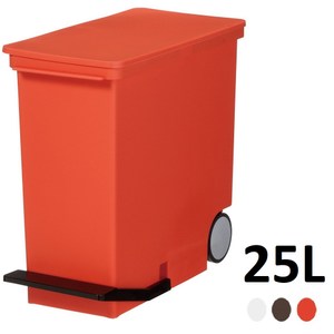 【日本Like it】直立式分類垃圾桶 25L -紅色
