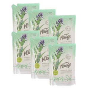 (組)Nuage植萃抗菌消臭洗衣精補充包1800ml-海鹽鼠尾草x6