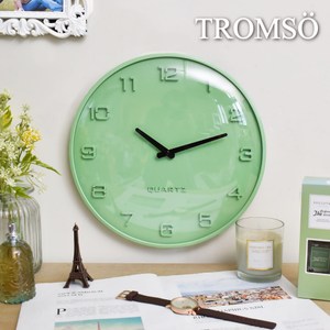 TROMSO風尚時代靜音時鐘-瑞典立體抹茶綠