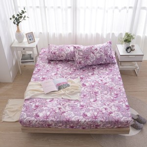 MONTAGUT-紫牡丹-200織紗精梳棉三件式床包組(雙人)