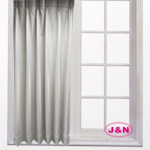 【J&N】雨滴壓紋遮光傳統窗簾-米色(150*165cm)米色
