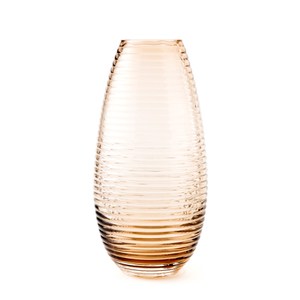 圓紋透明花器咖啡26cm