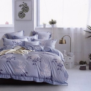 BUTTERFLY-吸濕排汗天絲雙人三件式薄床包枕套組-夏日庭榭-藍