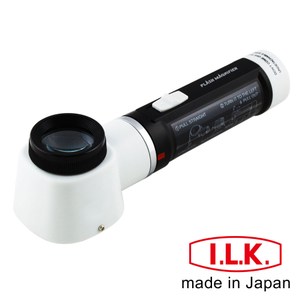 【日本I.L.K.】10x/30mm 日本製LED工作用量測立式放大鏡