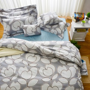 【Cozy inn】花趣-200織精梳棉被套床包組(特大)
