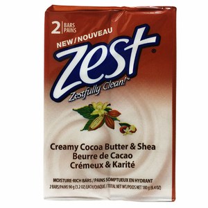 Zest 滋潤保濕香皂-乳油木果(3.2oz/90g*2塊)*6