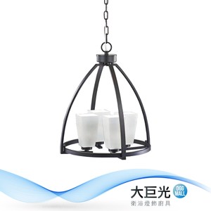 【大巨光】工業風4燈吊燈-E14-LED(CI-90571)
