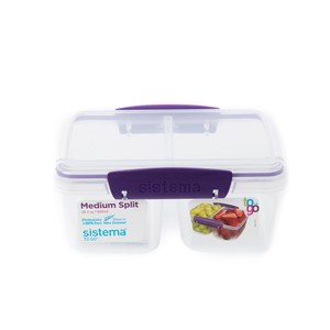 SISTEMA TO GO™ 扣式保鮮盒 2格 835ml 型號21620