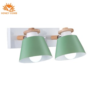 【Honey Comb】北歐風原木壁燈 (MK860-B2)綠色