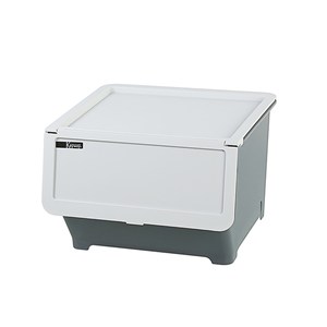 KEYWAY Hello前開直取 整理箱 收納箱 38L 灰 HA380-2