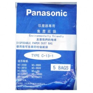 Panasonic 國際牌 吸塵器專用集塵紙袋 5入 TYPE-C-13