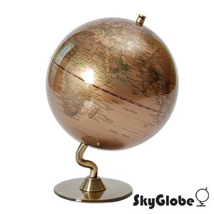 SkyGlobe5吋金色時尚地球儀(英文版)