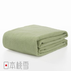 日本桃雪【飯店超大浴巾】茶綠色